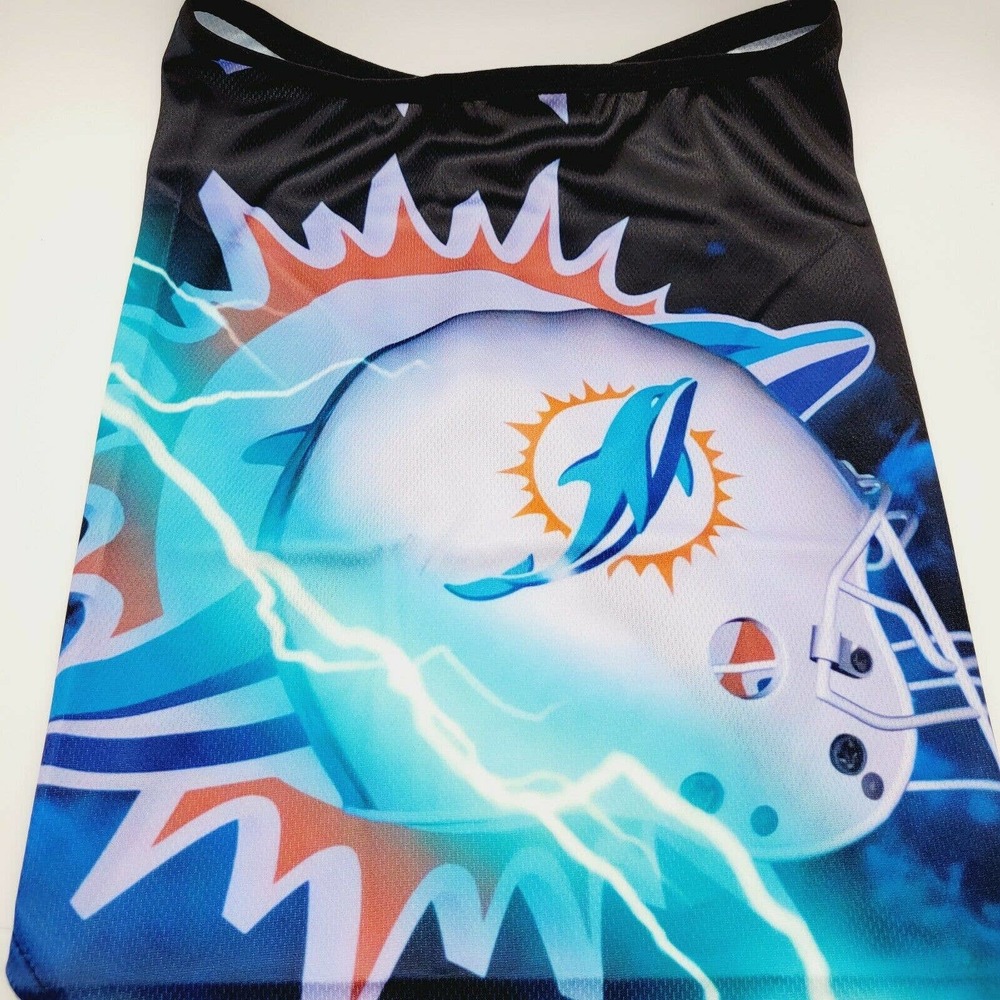 Miami Dolphins Football Neck Gaiter Scarf Bandana - Picture 4 of 5